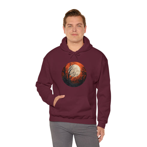 Halloween Harvest Moon - Graphic Hooded Sweatshirt